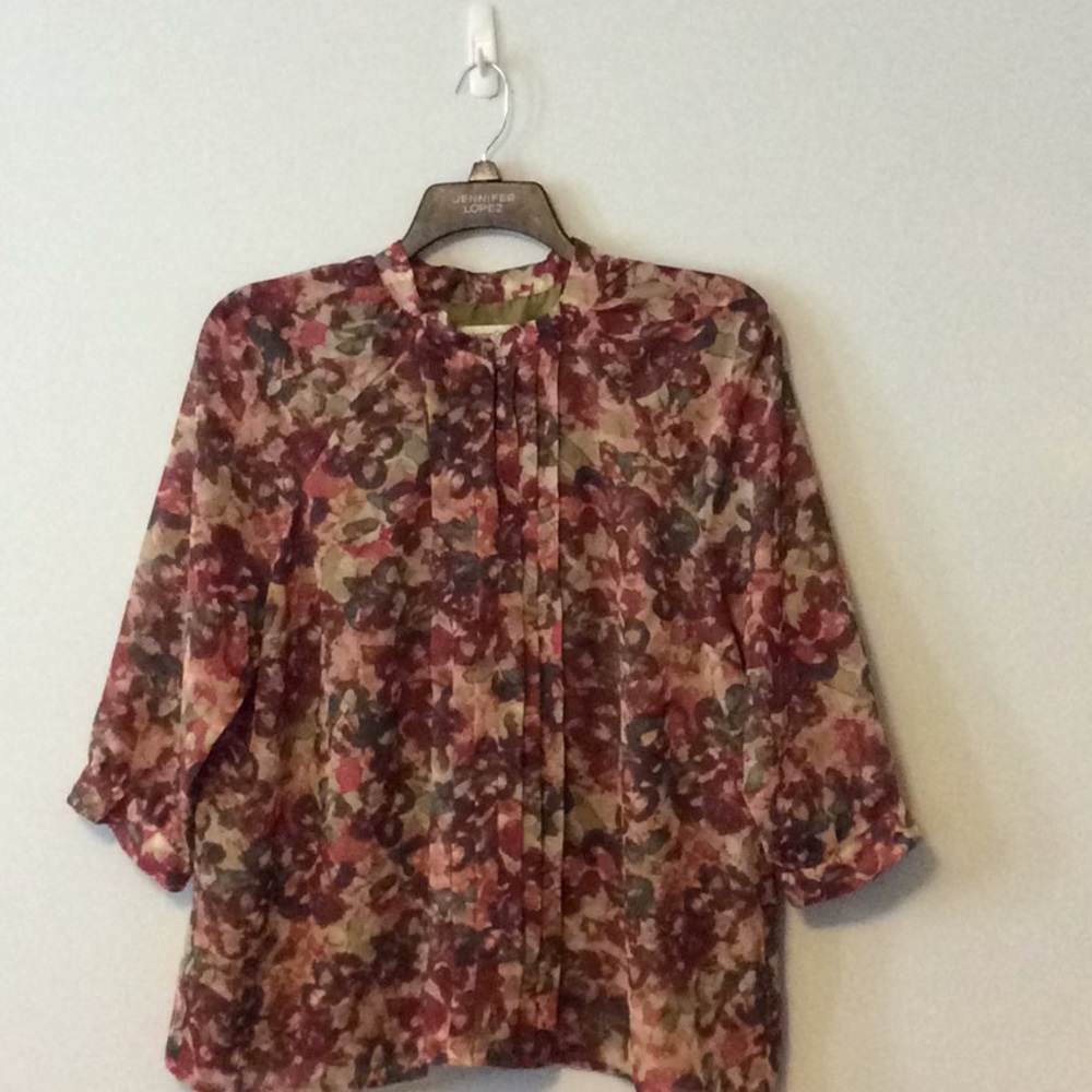 Coldwater Creek polyester crepe blouse